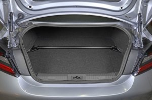 Subaru BRZ Strut Brace - Rear - Perrin Performance - Carbon Fiber - `13-`25